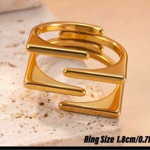 18k gold plated stainless steel Ring
